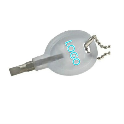 OEMPROMO 2 in1 Reversible Screwdriver tool Keychain