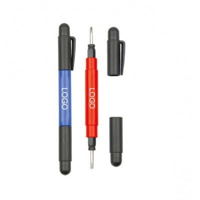 OEMPROMO custom 4-in-1 mini pocket Screwdriver pen